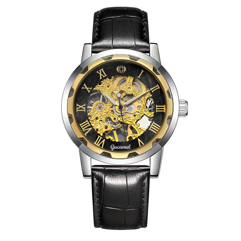 Strip Hollow Gold Manual Mechanical Watch