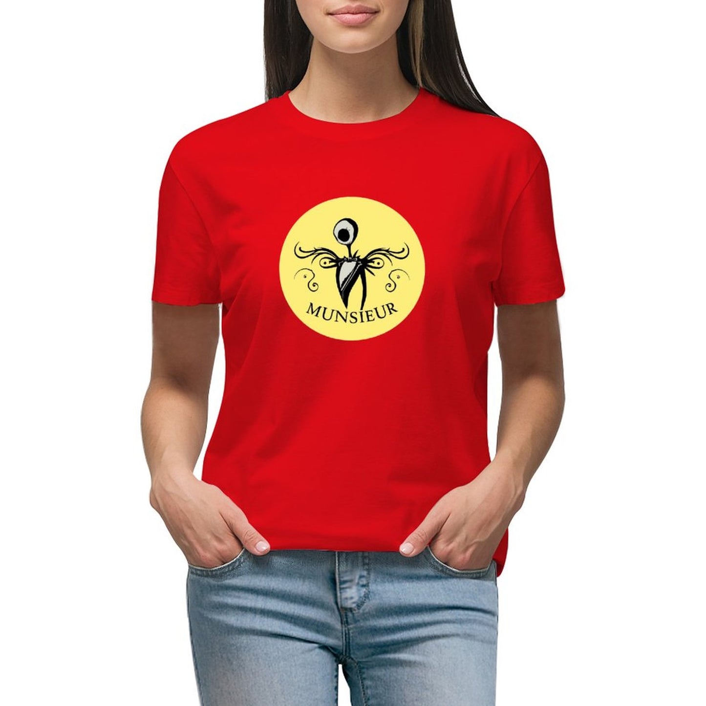 Women's Munsieur T-shirt Halloween Collection 'Grim" Designer Streetwear for Her