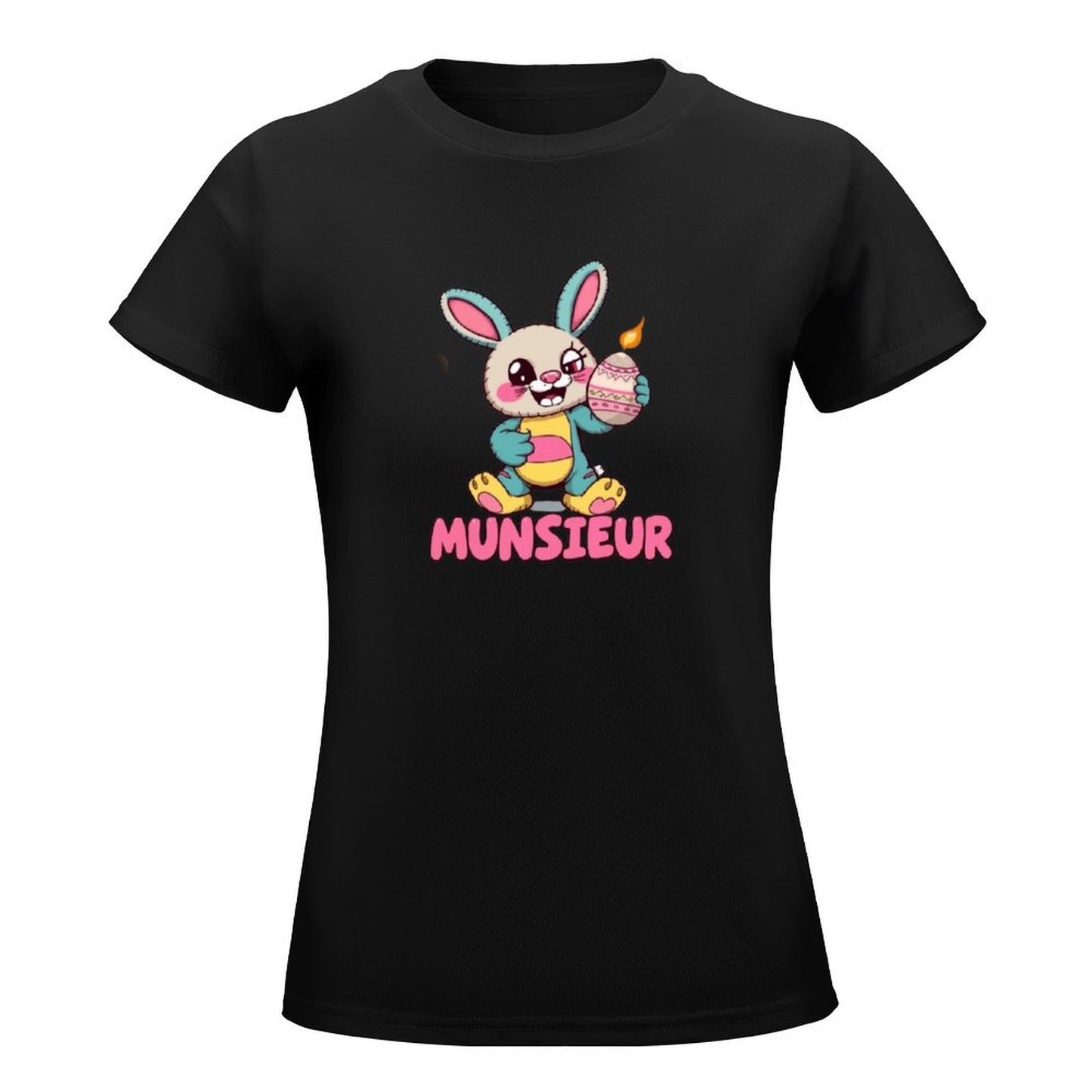 Easter Collection Munsieur Brand T-shirt for Women "Bunny Boom" Designer Streetwear for Her