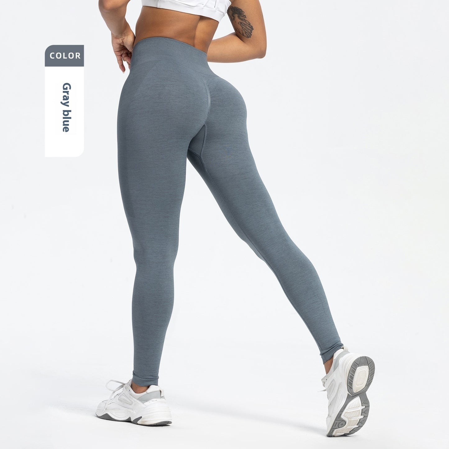 Women's Sports Fitness Seamless Hip Raise High Waist Yoga Leggings