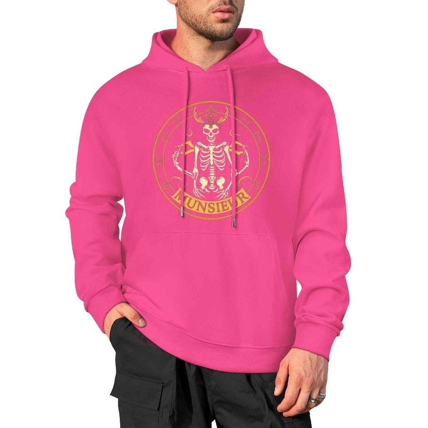 Munsieur Shadow Reaper: Luxe Skull Hoodie for Men - Munsieur