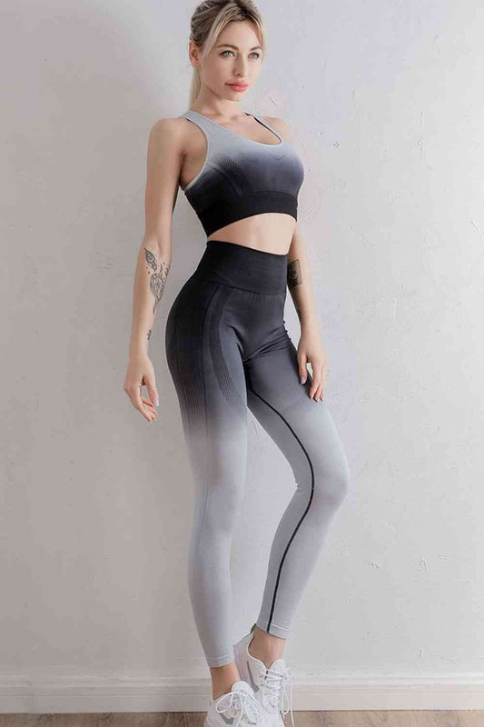 Gradient Sports Bra and Leggings Set - Munsieur