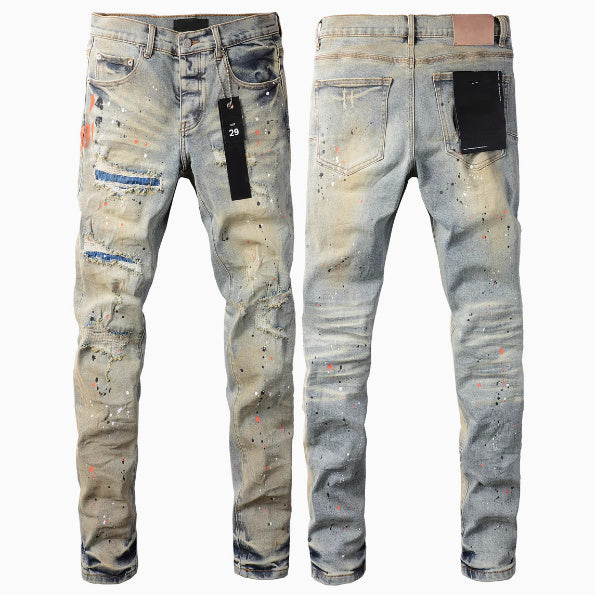 Men's Street Designer Solid Color American Retro Hip Hop Fashion Pants Shipping Included