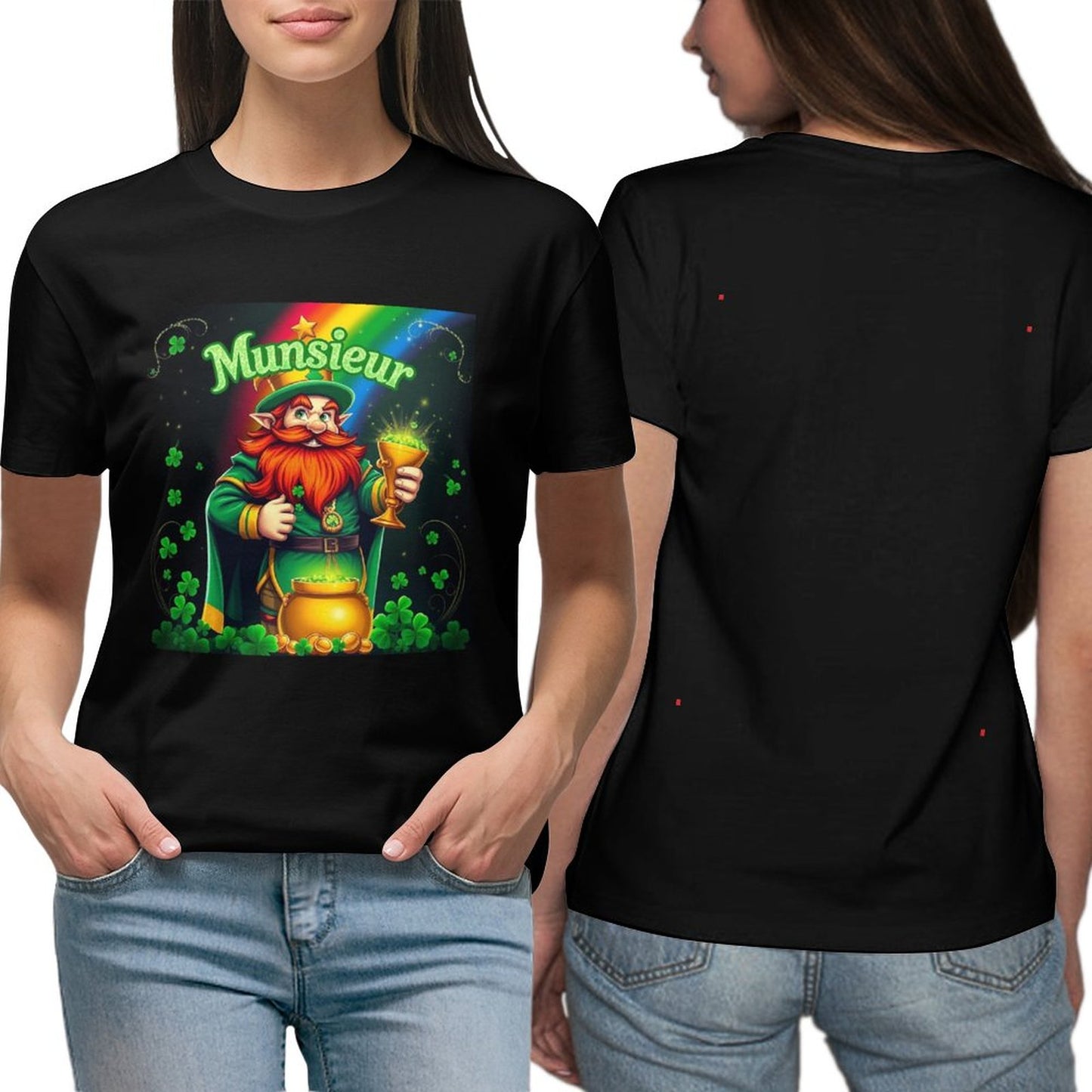 Munsieur St. Patrick's Day Collection T-Shirt for Women – Saint Patrick’s Lucky Charm