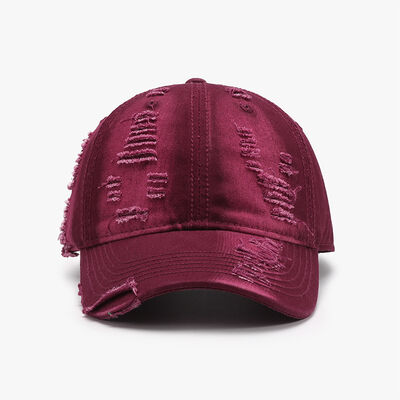 Distressed Adjustable Cotton Baseball Cap - Munsieur