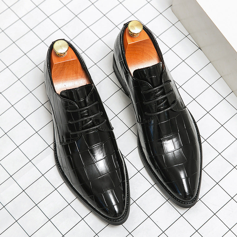 Plus Size Pointed Leather Shoes Fashion Men's