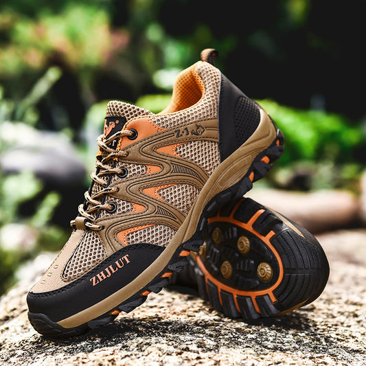 Men's Trekkers Outdoor Casual Lightweight Breathable Hiking Black Sports Shoes