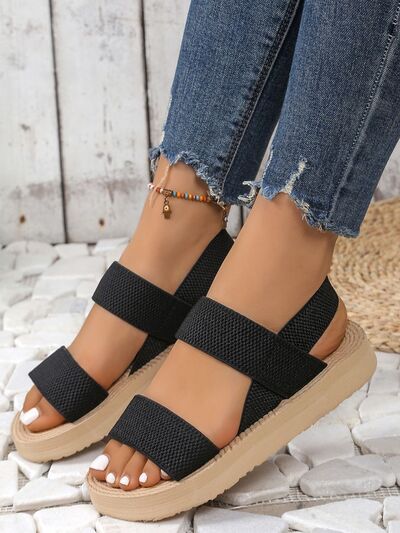 Open Toe Platform Sandals - Munsieur