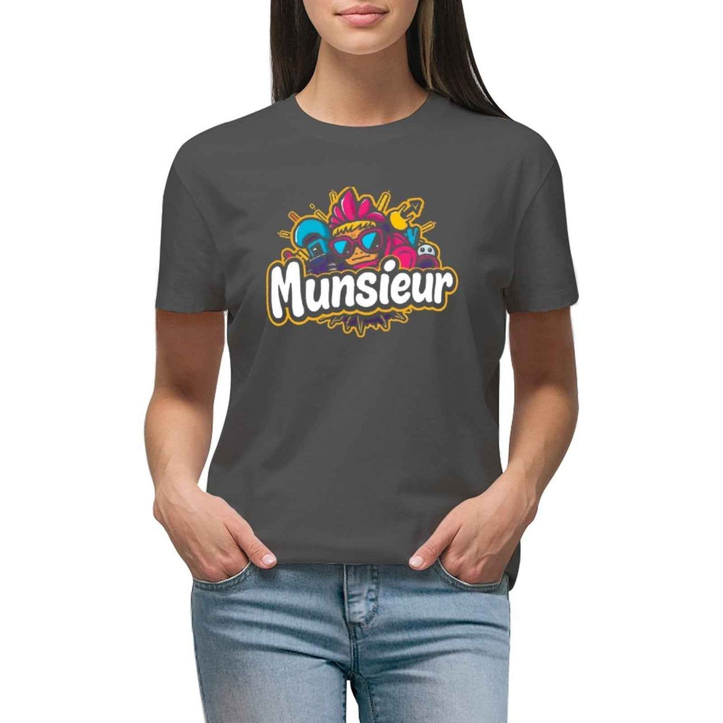 Munsieur T-Shirt for Women: Designed for Comfort, Styled for Impact for Her - Munsieur