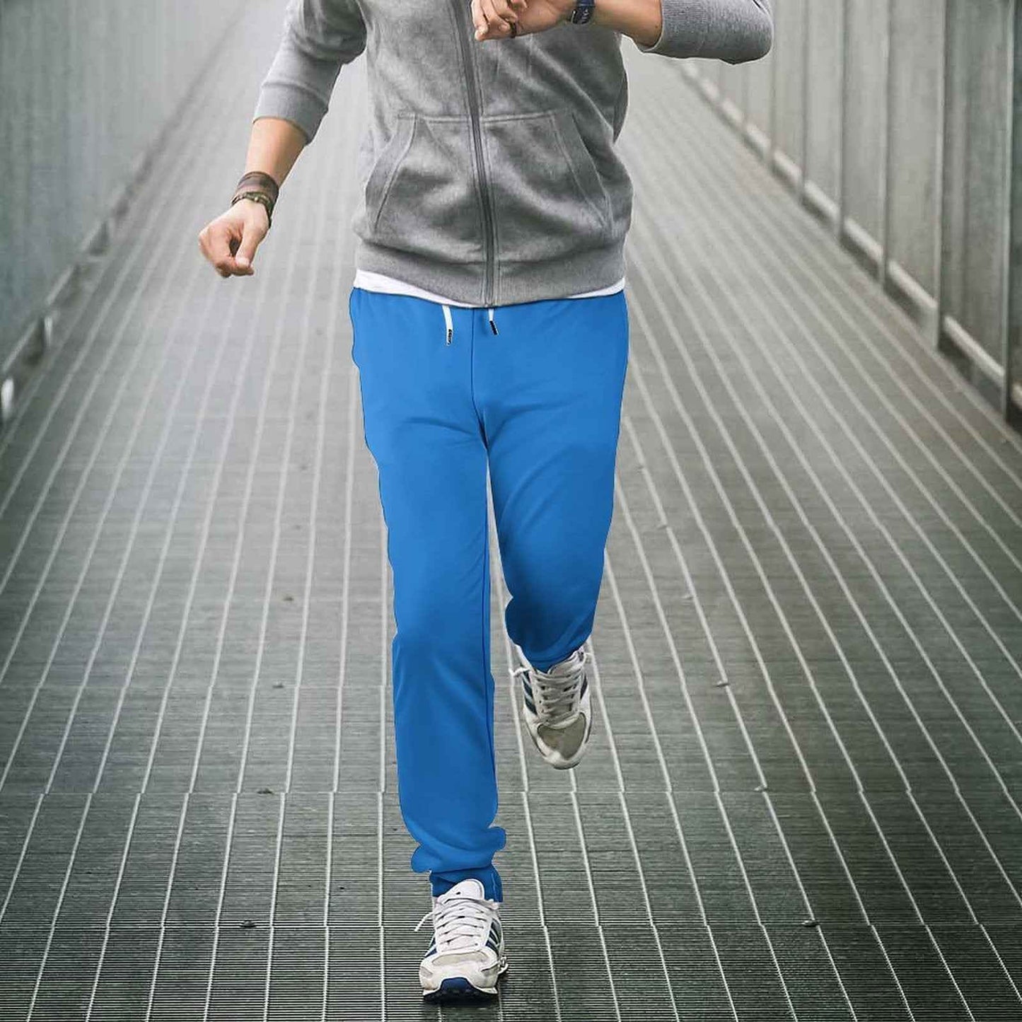 Men's Joggers Solid Color Breathable Polyester Blend