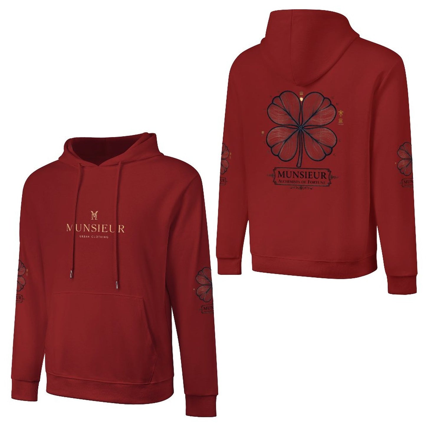 St. Patrick's Day Collection Cotton Men's Alchemist Hoodie with Pocket