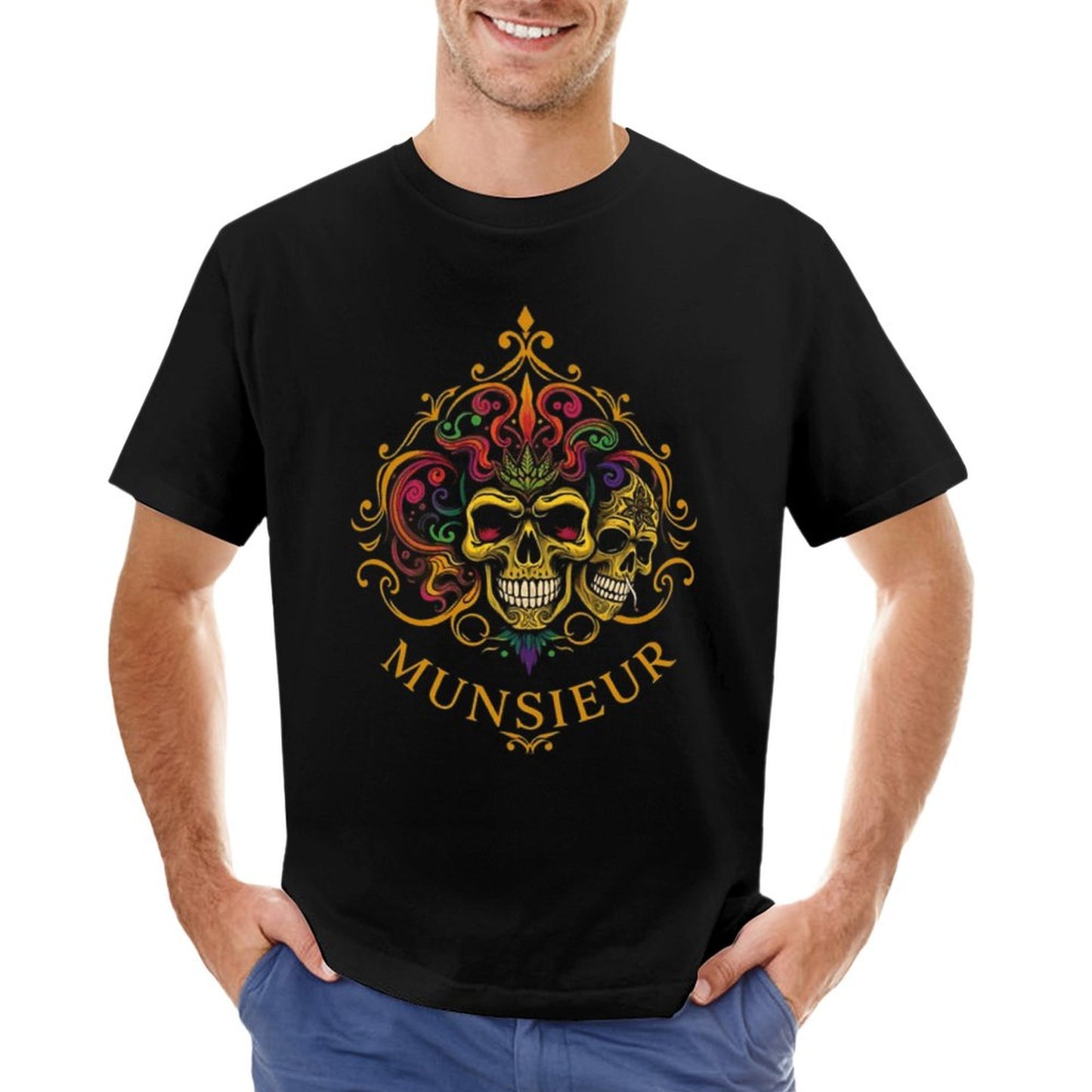 Men's Munsieur Brand Tee "Mardi Gras" Streetwear Design