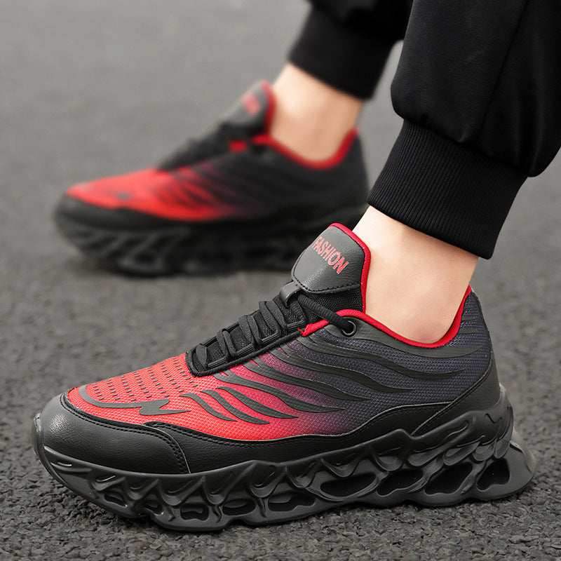 Men's Lace-up Shoes Thick-soled Daddy Vulcanized Shoes Outdoor Running Sports Casual Shoes