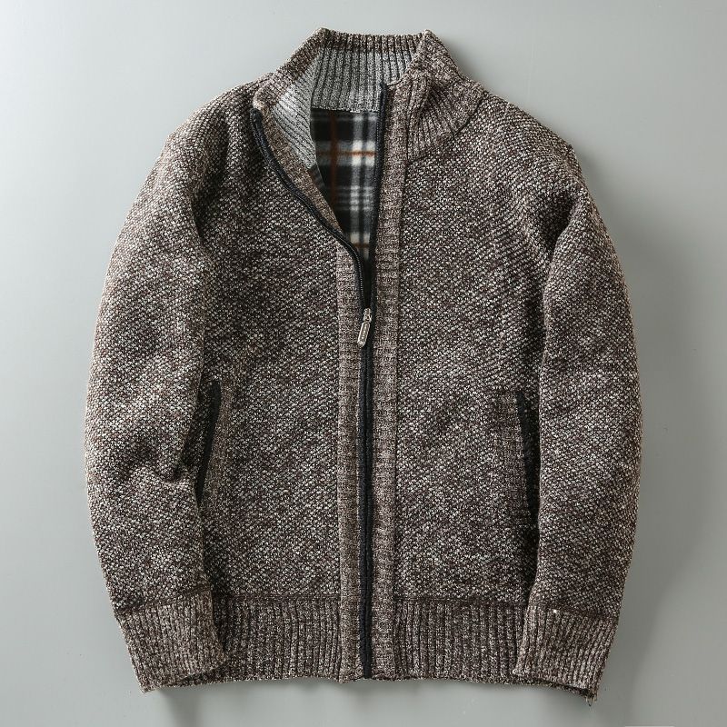 Men's Fleece Lined Padded Warm Keeping Casual Men's Coat