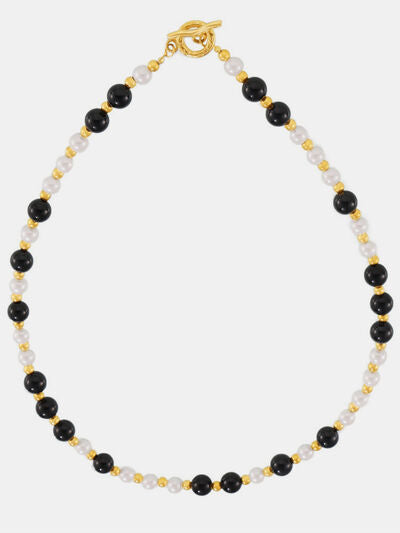 Stainless Agate Shell Bead Necklace - Munsieur
