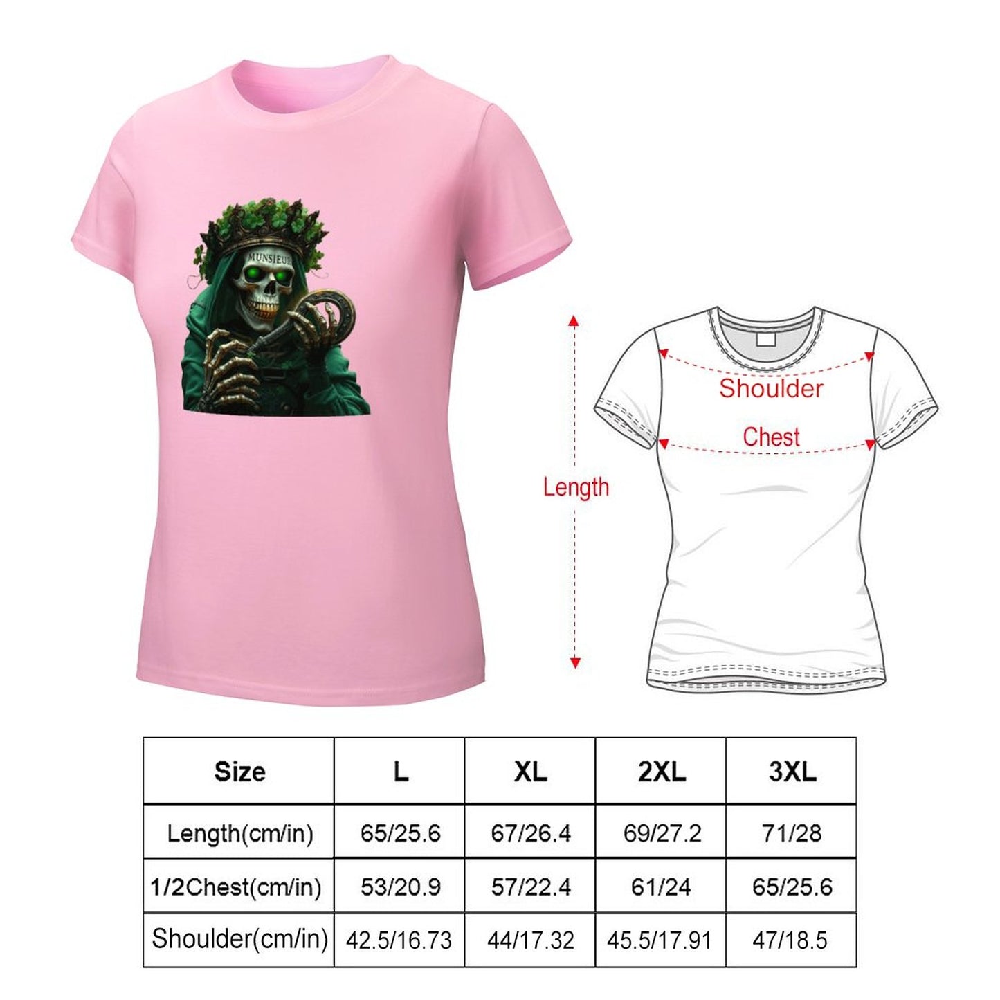 Munsieur St. Patrick's Day Collection T-Shirt for Women – Celtic Goddess Drip