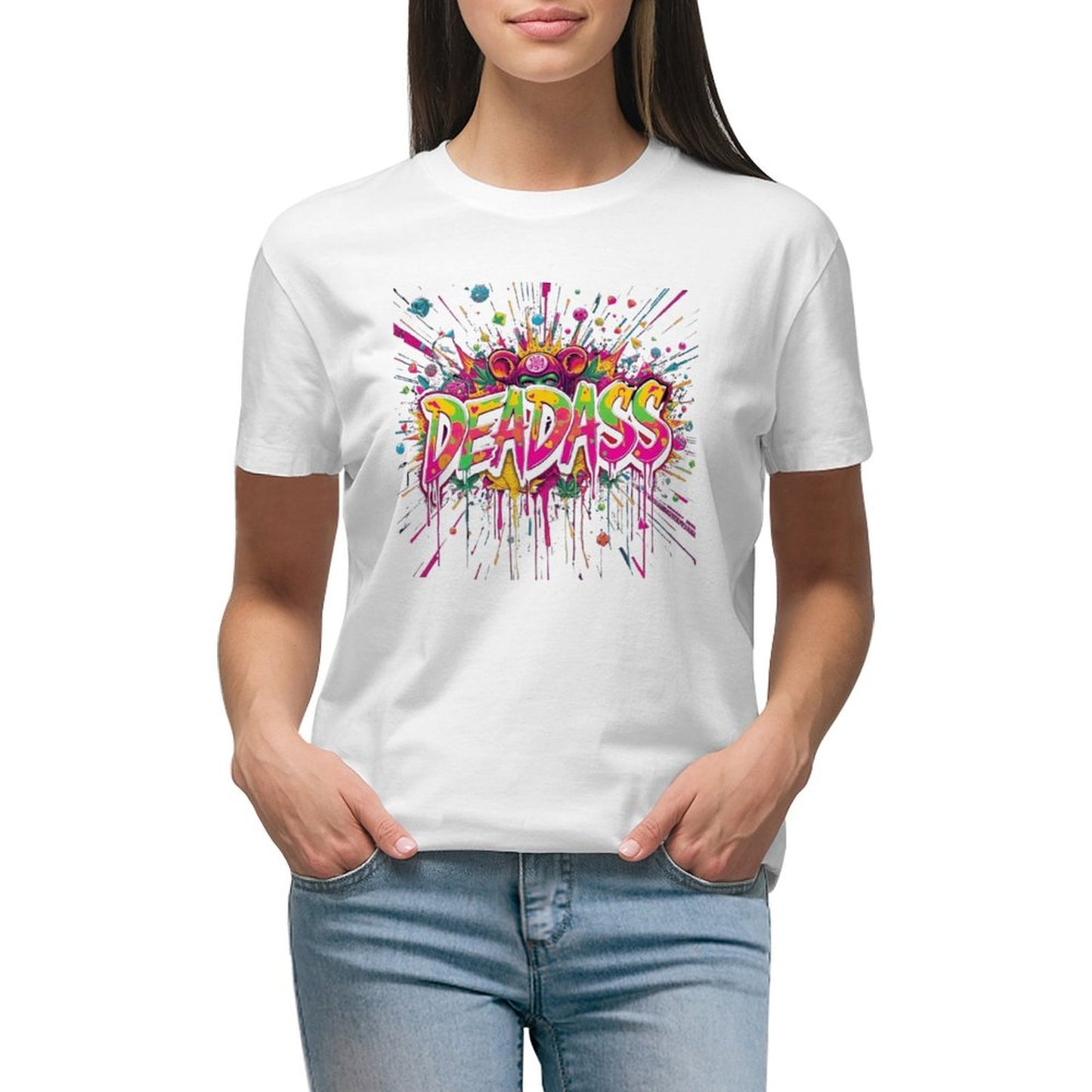 Designer T-shirt for Women "DeadA**" Streetwear for Her Shop Now and Save More