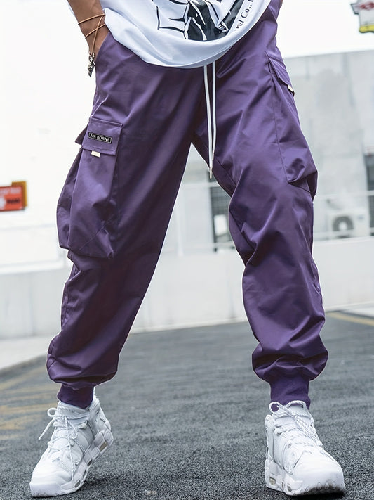 Multi-pocket Cargo Pants Men's Casual Hip-Hop Drawstring