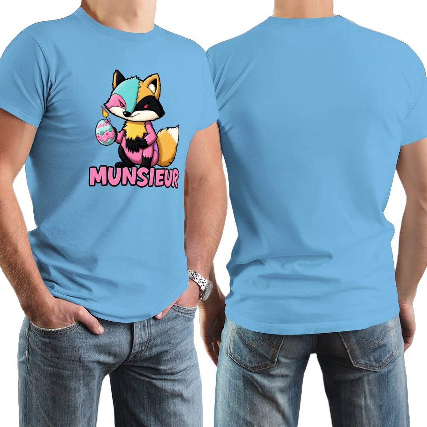 Munsieur Men's Tee Easter Collection "Sly Fox" Designer Tee