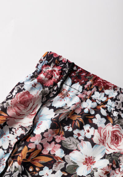 Floral Elastic Waist Maxi Skirt - Munsieur