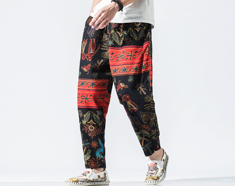 Chinese Style Lantern Nine Pants