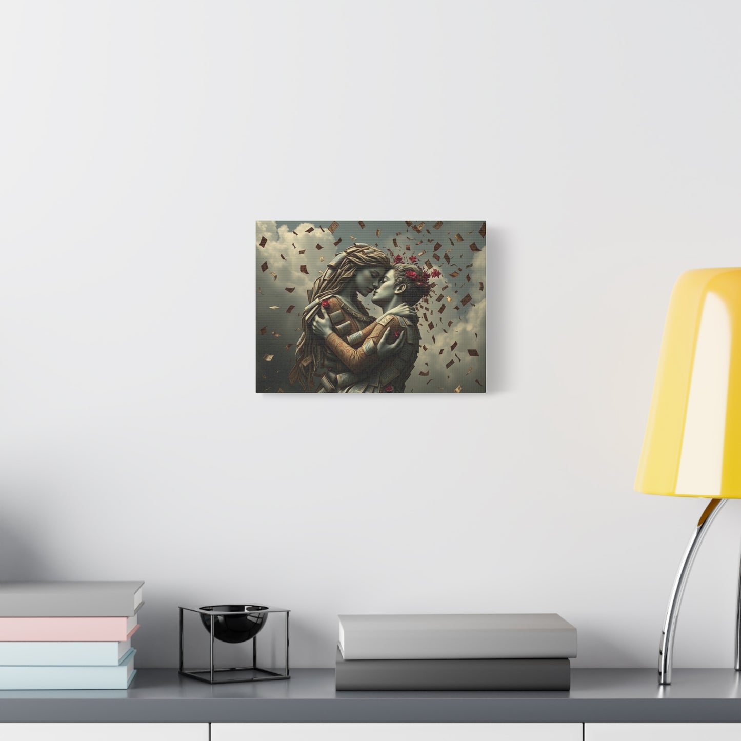 Romantic Canvas Wall Art, Love Decor for Couples, Unique Home Gift, Anniversary Decoration, Wedding Artwork