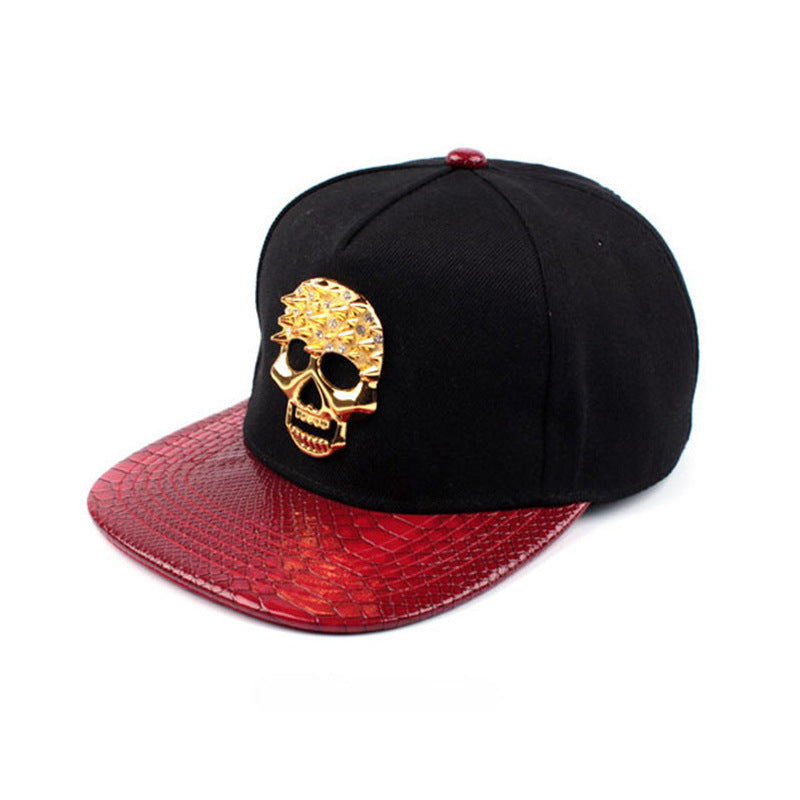 Skull Metal Logo Hip-hop Hip-hop Hat