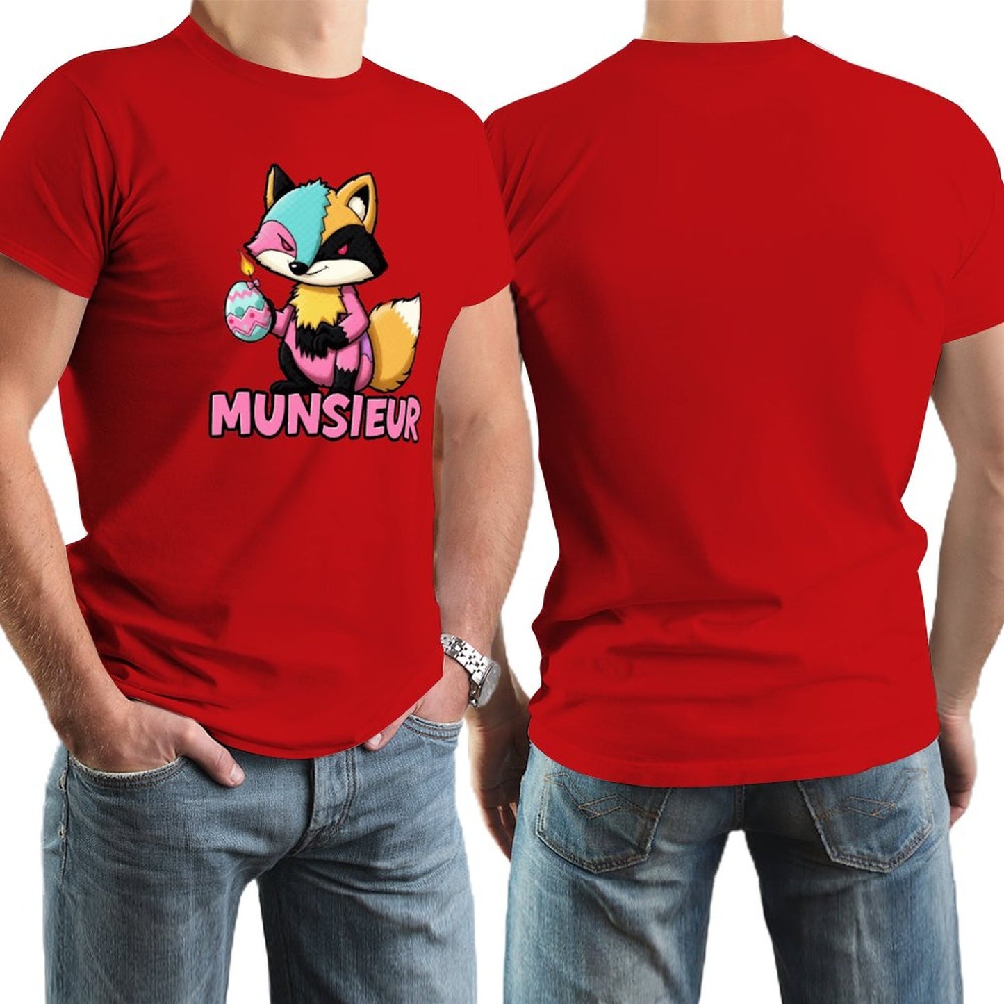 Munsieur Men's Tee Easter Collection "Sly Fox" Designer Tee