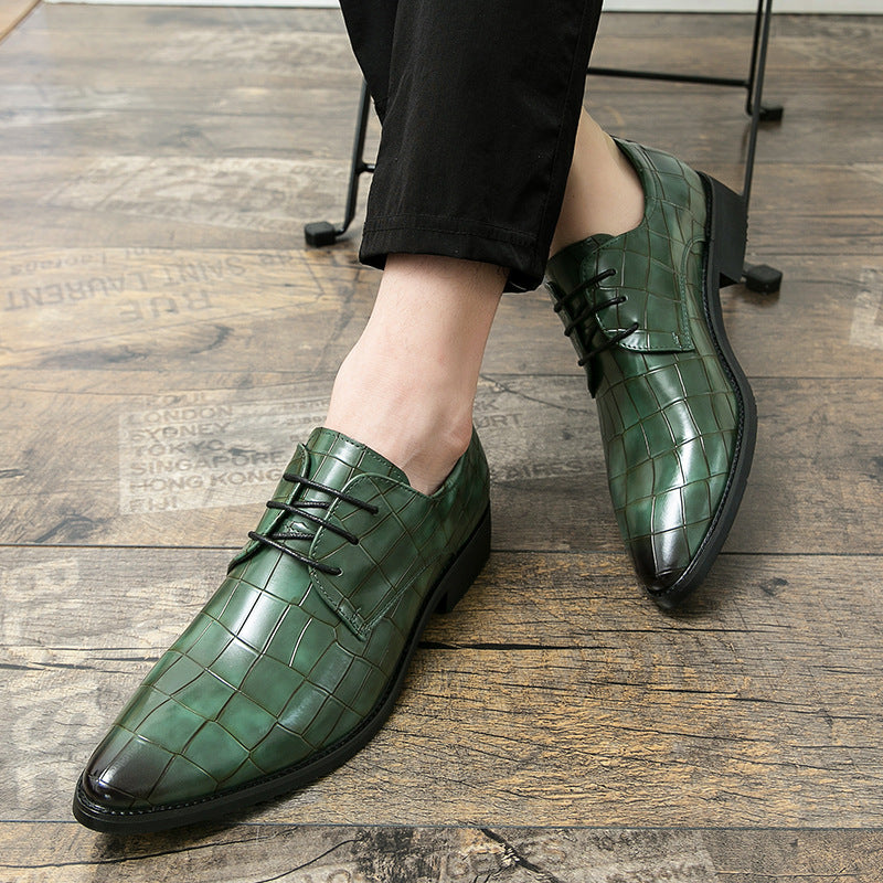 Plus Size Pointed Leather Shoes Fashion Men's