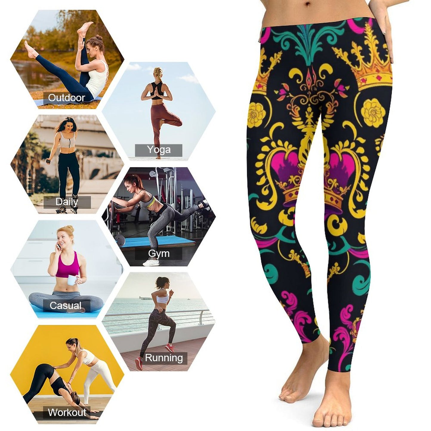 Munsieur Custom Printed Leggings for Women