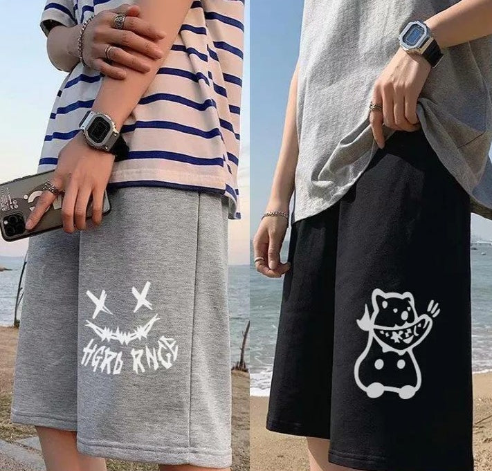 New Casual Summer Shorts Men's Korean Trend Loose Hong Kong Style