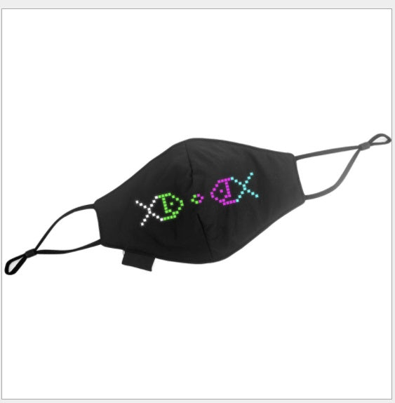 Mask Programmable Bluetooth APP luminous LED Luminous Mask Accessories