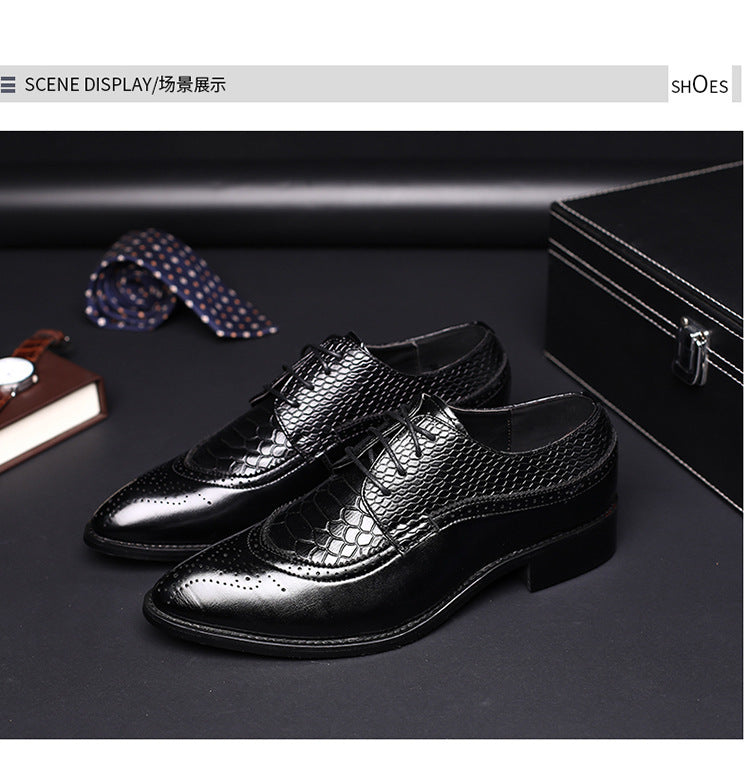 New Spring Men's Business Oxfords Leather Shoes