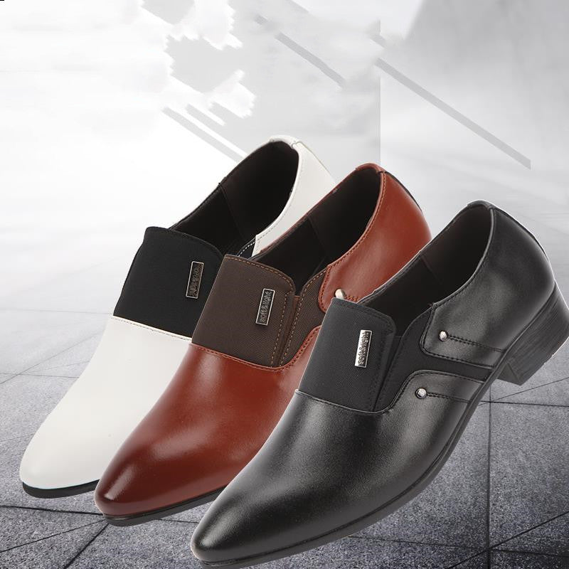 Men's Shoes Business Casual Fashion Casual Pointed Toe Leather Shoes