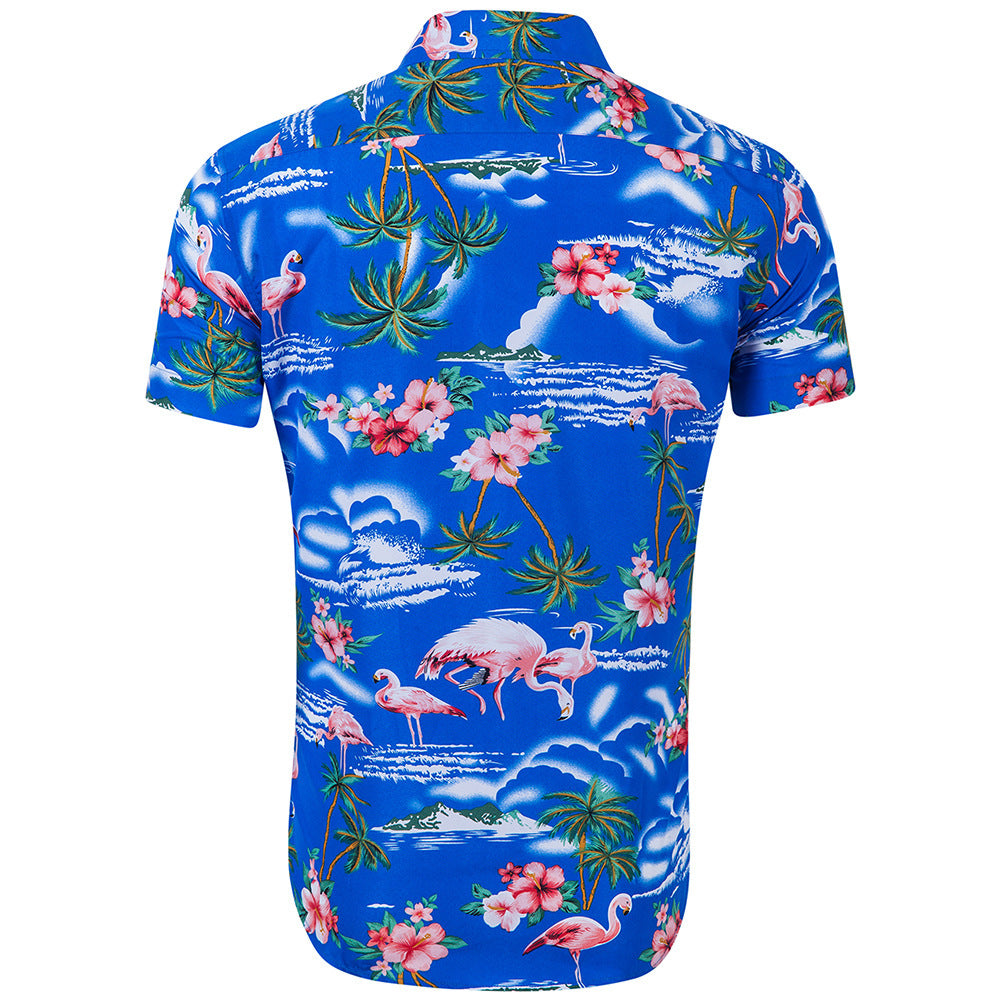 Casual floral beach short sleeve