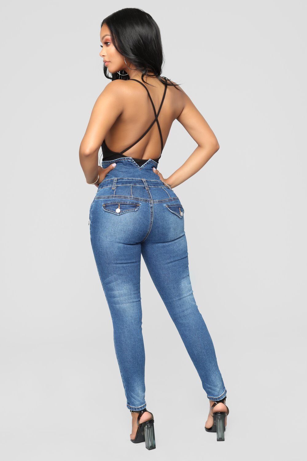 Ripped Jeans Women's High-Waist Denim Stretch Streetwear