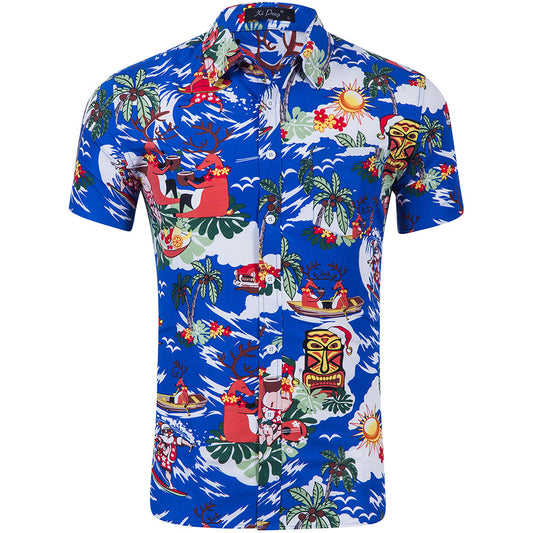 Casual floral beach short sleeve
