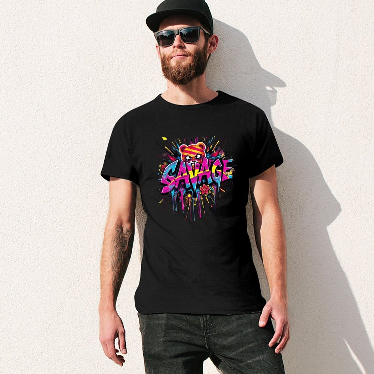 Munsieur Tee for Men – "Savage" Graphic Streetwear Tee