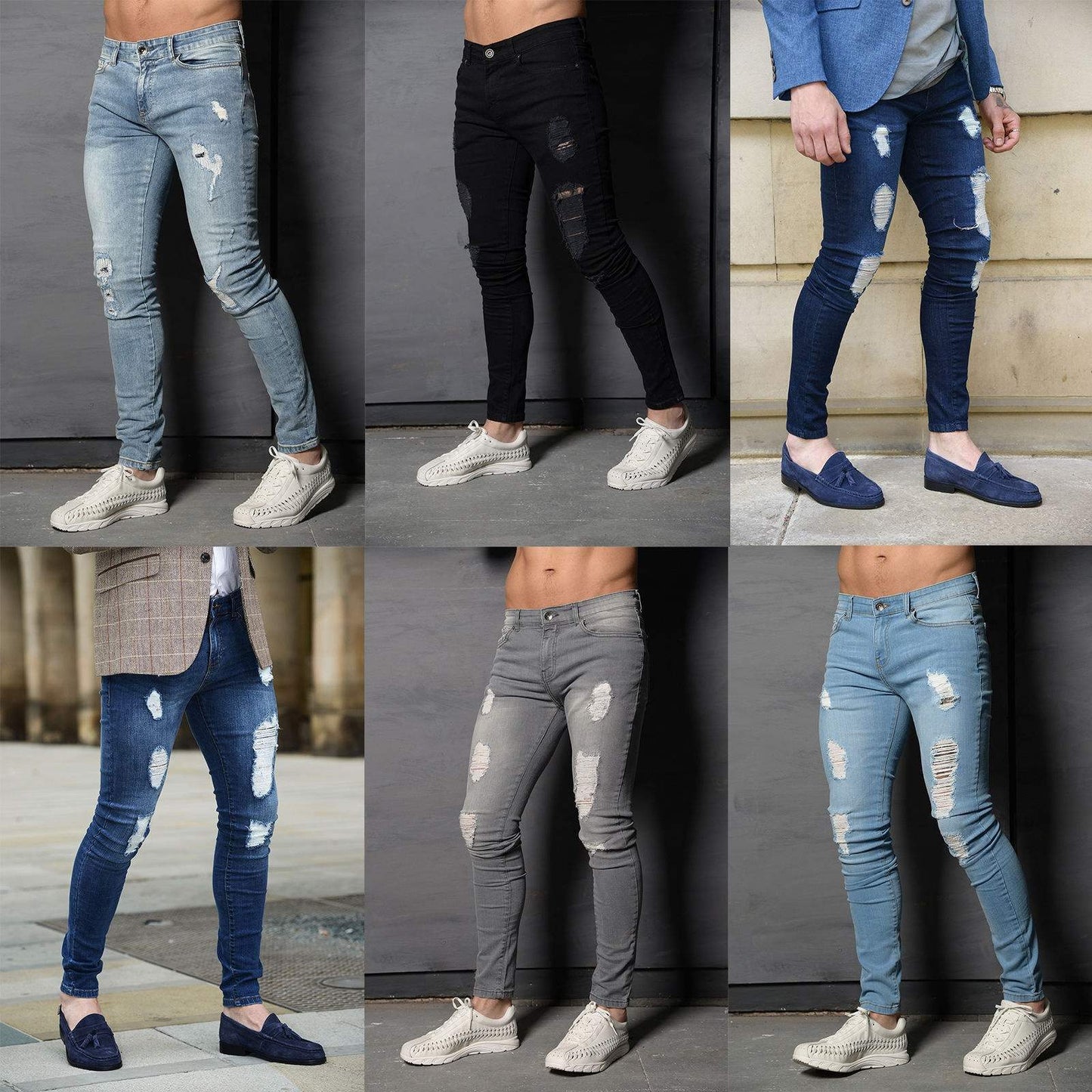 Pants For Men Spring Fashion Blue Grey
