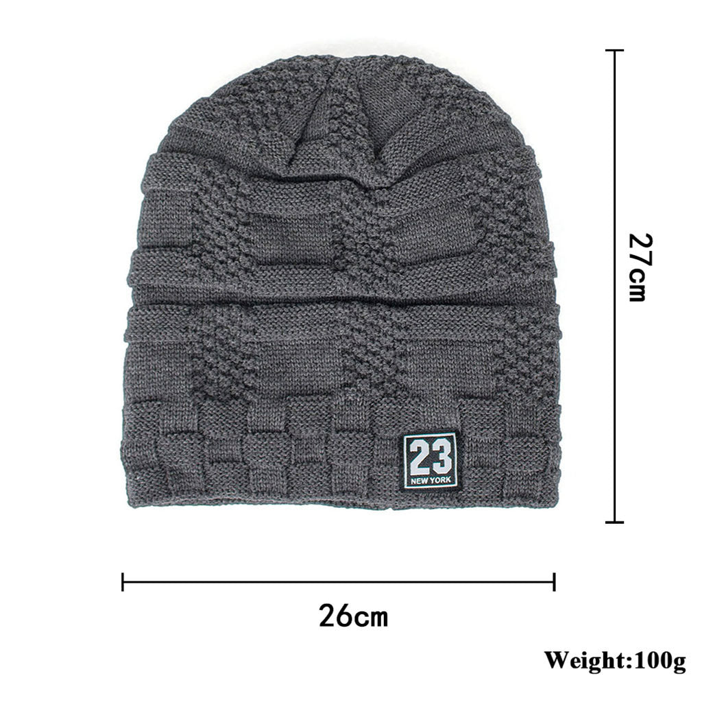 Women's Outdoor Warm Thickened Fleece Knitted Woolen Hat