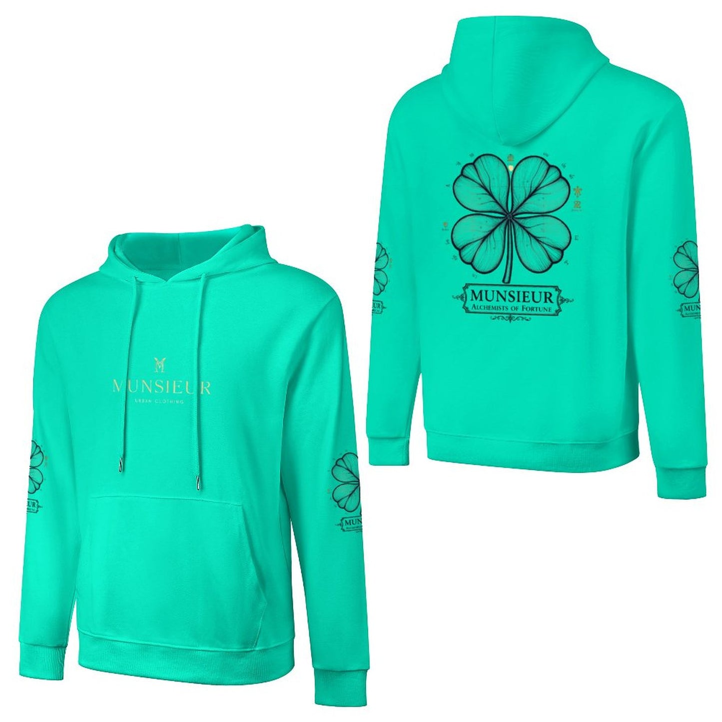 St. Patrick's Day Collection Cotton Men's Alchemist Hoodie with Pocket