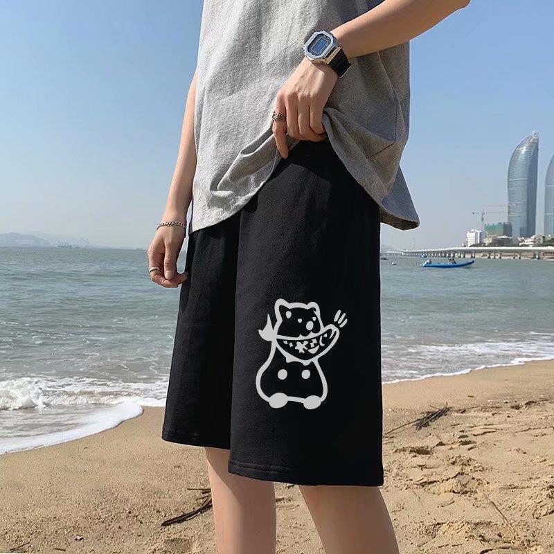New Casual Summer Shorts Men's Korean Trend Loose Hong Kong Style
