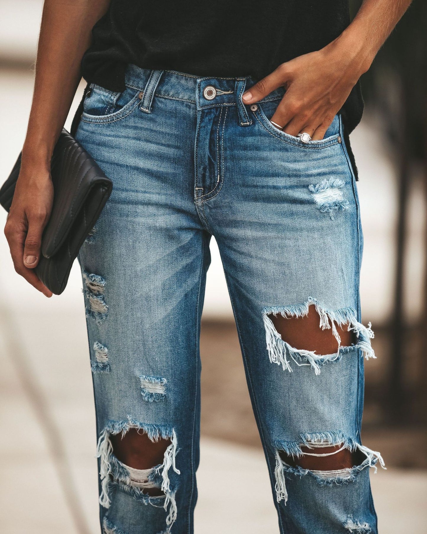 Women's Casual Ripped Jeans