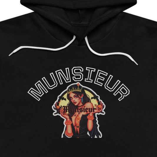 MUNSIEUR Tattooed Queen Pullover Halloween Hoodie Unisex Graphic Sweatshirt Streetwear Fashion Gift for Her Hipster Apparel Unique Design