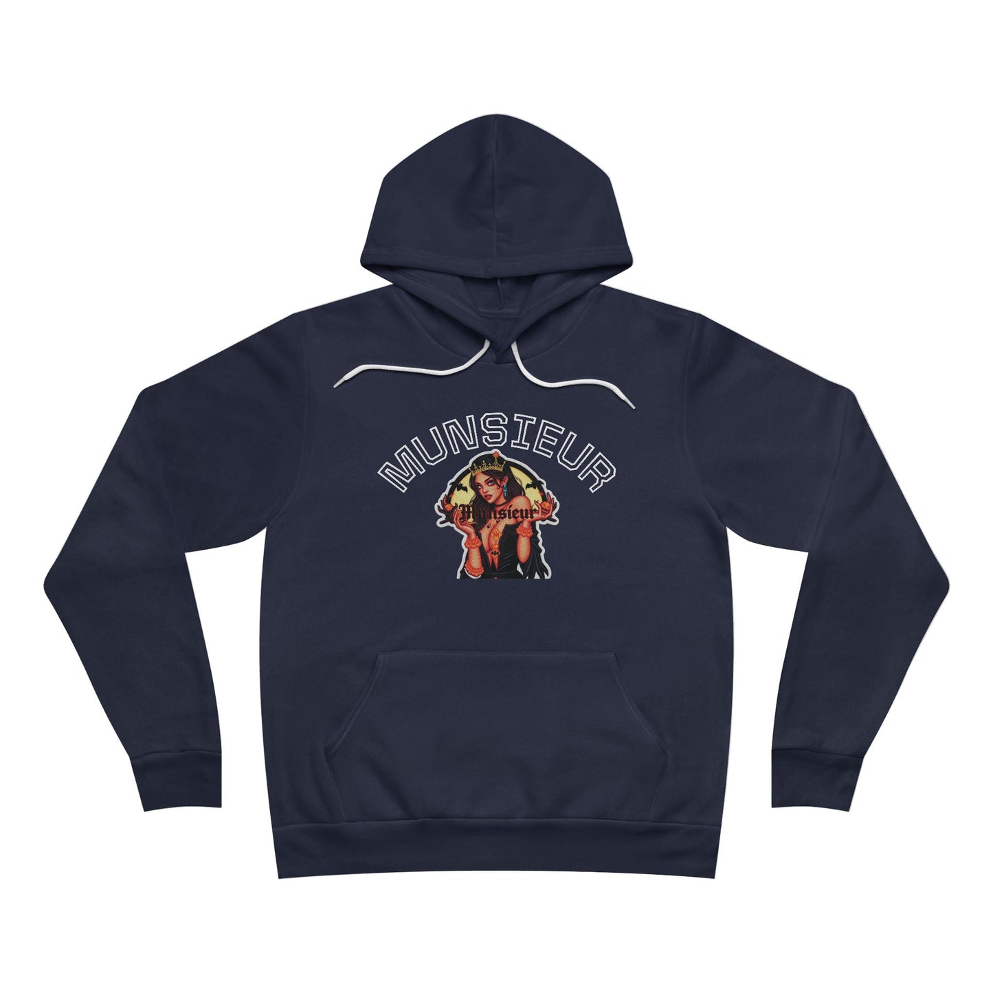MUNSIEUR Tattooed Queen Pullover Halloween Hoodie Unisex Graphic Sweatshirt Streetwear Fashion Gift for Her Hipster Apparel Unique Design