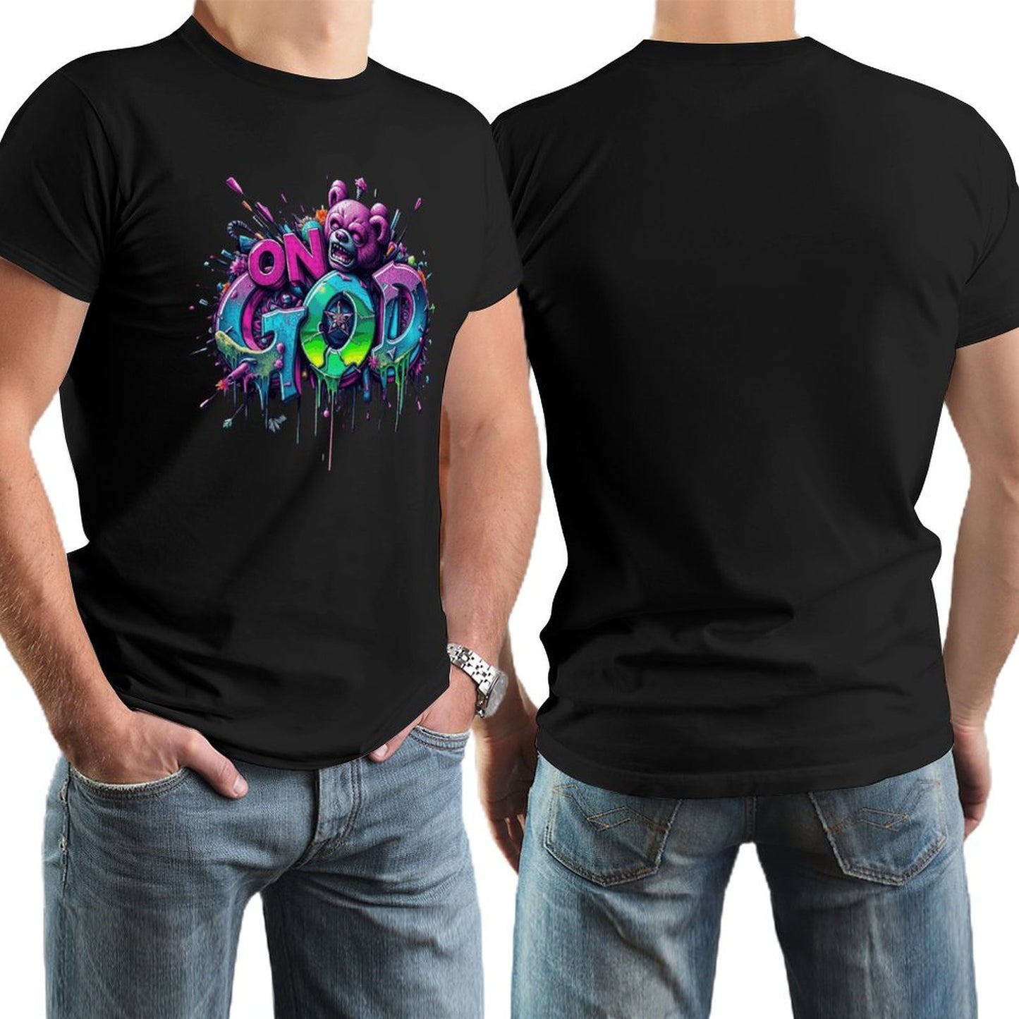 Men's Tee "On God" Streetwear Fashion Munsieur Men's Tee