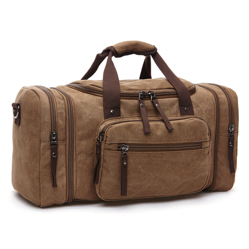 Fashion Outdoor Travel Bag Portable Canvas Messenger Duffel Bag Backpack