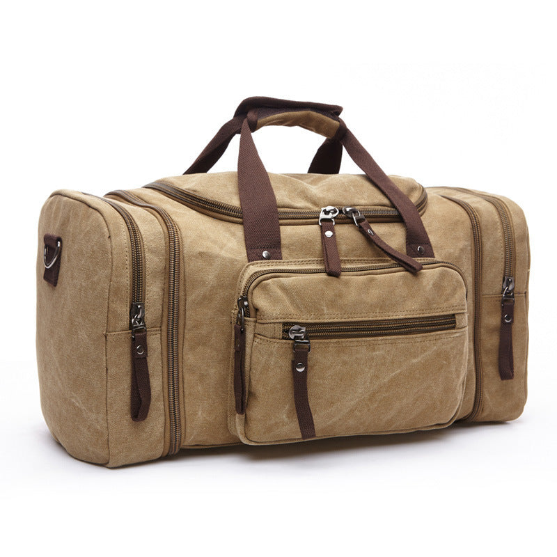 Fashion Outdoor Travel Bag Portable Canvas Messenger Duffel Bag Backpack
