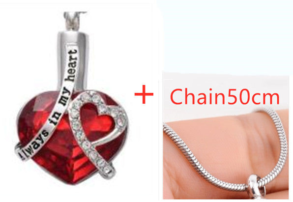 Always in My Heart Perfume Bottle w Pendant