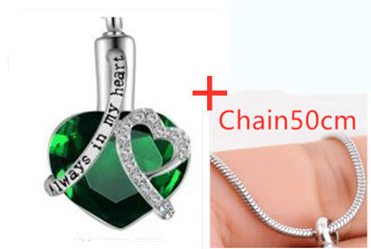 Always in My Heart Perfume Bottle w Pendant